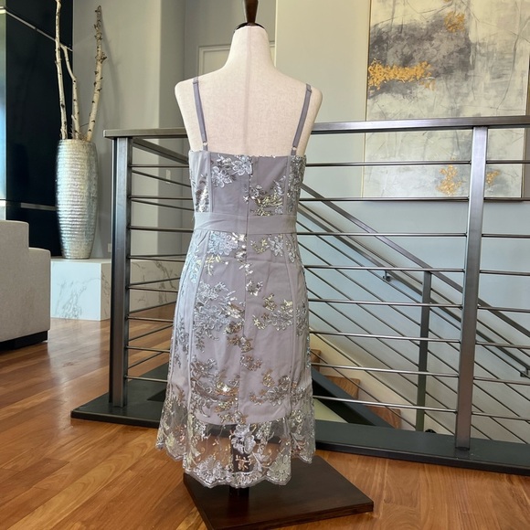 NBD Harper Mini Dress in Silver - Picture 4 of 12